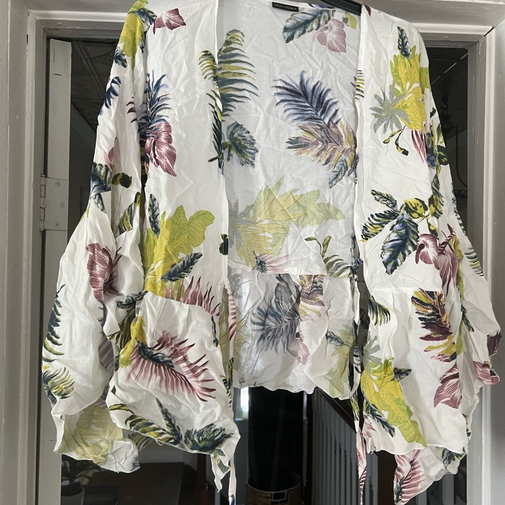 Floral Print Women's Kimono Jacket